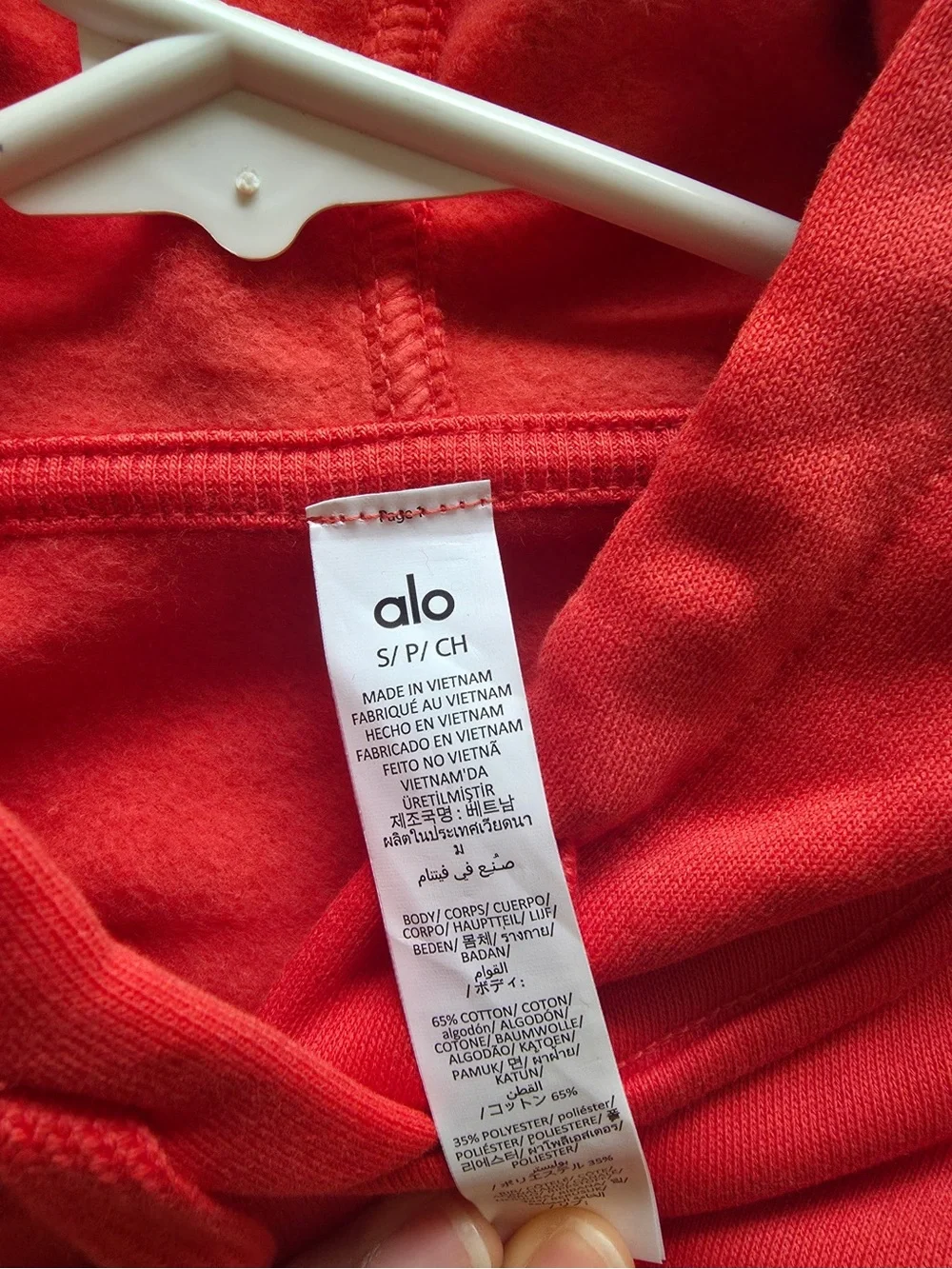 ALO Yoga Red Oversized Hoodie